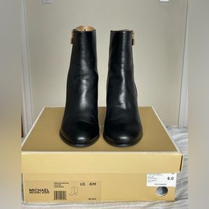 Michael Kors Frenchie Bootie black leather.  Brand new. Size 6M